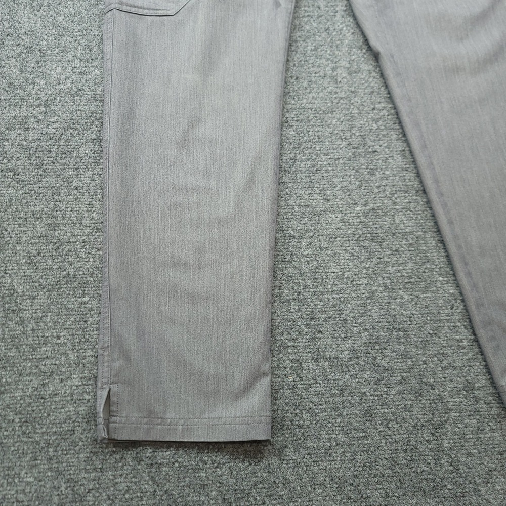 FIGS Technical Collection Grey Scrub Pants Petite Small TW2000P Teal Drawstring - Picture 9 of 16